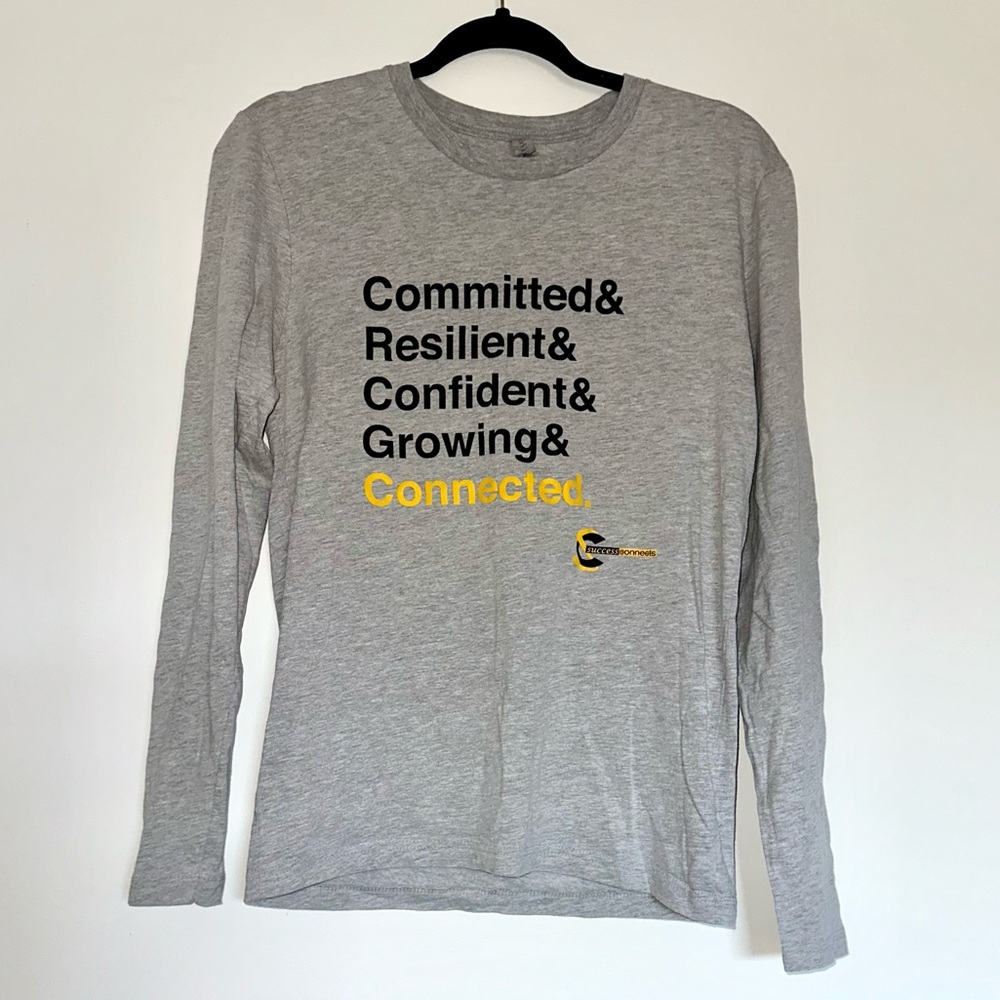 Next Level Apparel Gray Long Sleeve T-shirt